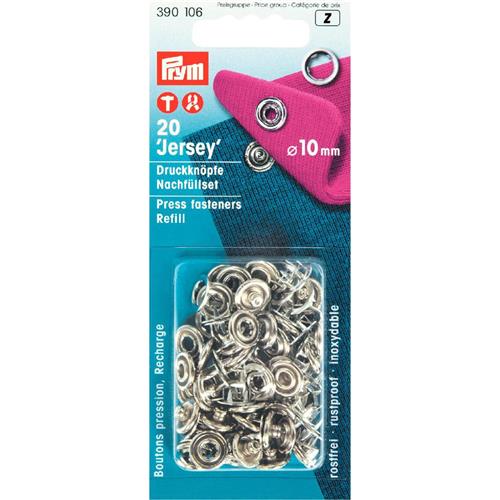 Prym -Jersey drukknopen navulling - zilver 10 mm- € 10,9